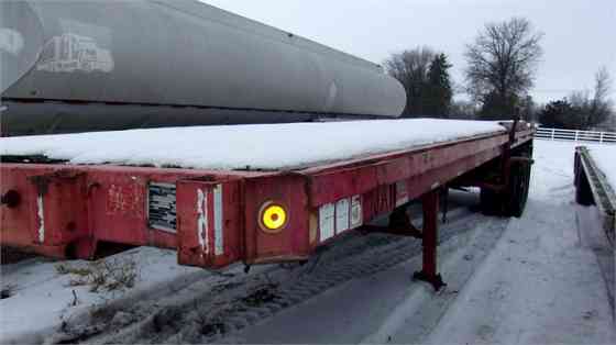 1981 Used FONTAINE F-5-40SL Flatbed Trailer Galesburg