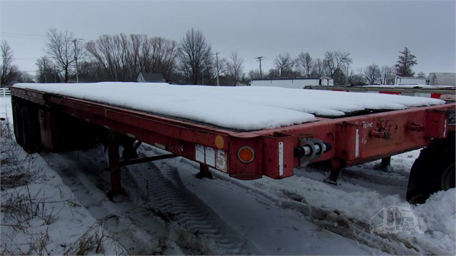 1981 Used FONTAINE F-5-40SL Flatbed Trailer Galesburg - photo 1