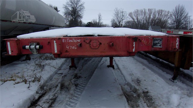1981 Used FONTAINE F-5-40SL Flatbed Trailer Galesburg - photo 4