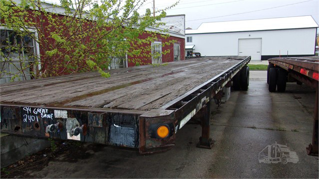1994 Used GREAT DANE EXTENDABLE Flatbed Trailer Galesburg - photo 1