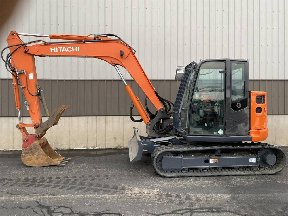 USED 2015 HITACHI ZX85US-5 Excavator for Sale in Syracuse, New 