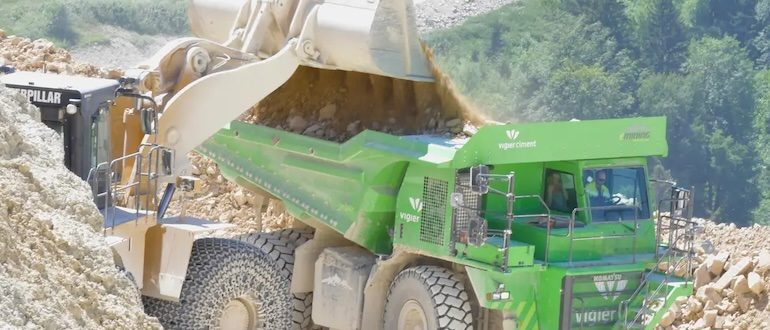 The eDumper Dump Truck via Komatsu HB 605-7