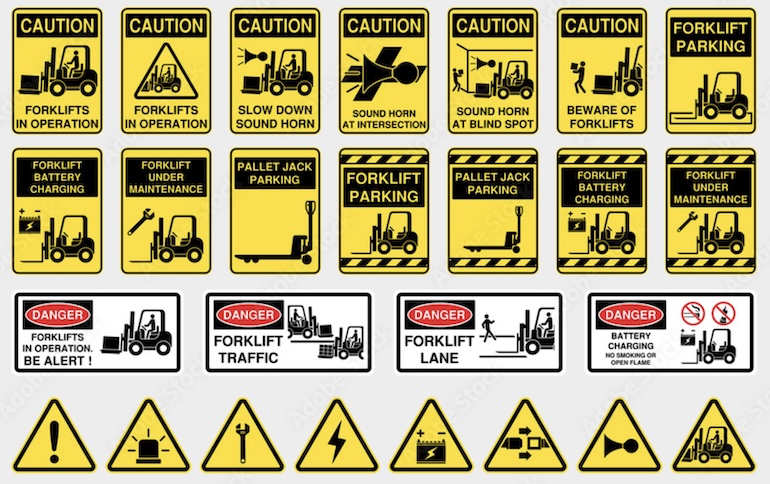 Forklift Safety Signs
