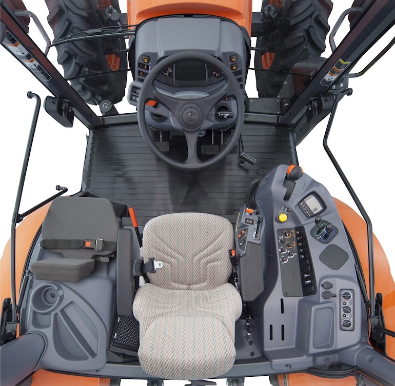 Kubota M6 Utility Tractor Cab Interior
